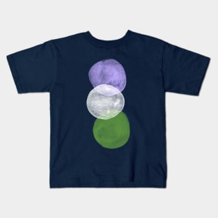 Genderqueer Pride Bubbles Kids T-Shirt